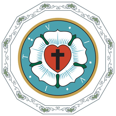 Lutherrosen är en traditionell symbol med många betydelser.
